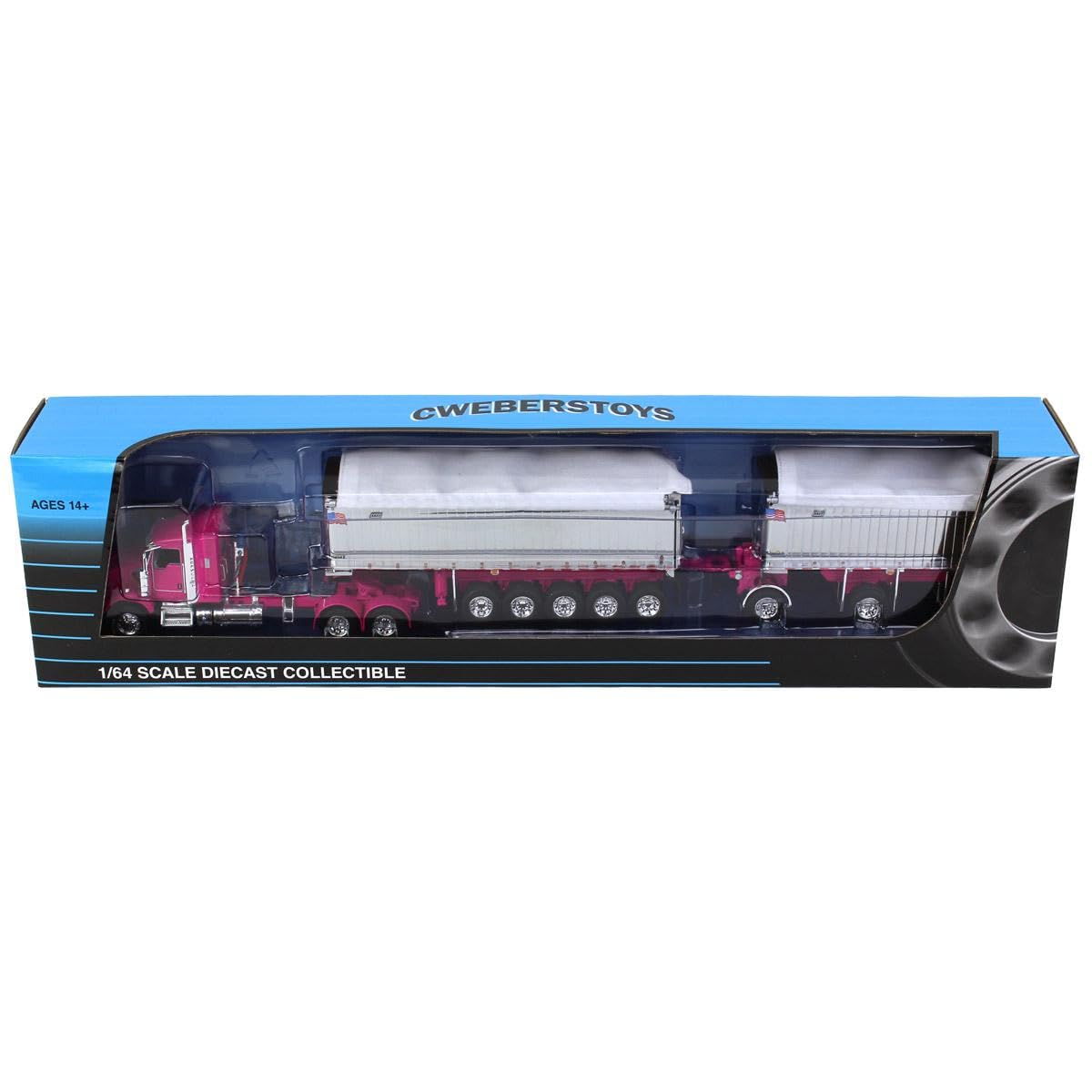 Amazon.co.jp: DCP `1/64 ピンク/クロム ケンワース T800 w/Chrome