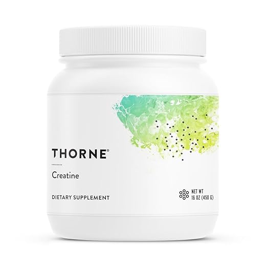 THORNE Creatine - Micronized Creatine Monohydrate Powder - Support for Muscles & Cognitive Function* - for Women & Men - Unflavored - NSF Certified for Sport - 5 g per Serving - 90 Servings