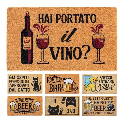 DIMENSIONE PERFETTA, FACILE DA PULIRE - Con dimensioni di 40x70 cm, si adatta alla maggior parte delle porte d'ingresso. Mantenerlo pulito è semplice come scuoterlo o darlo una rapida spazzolata.