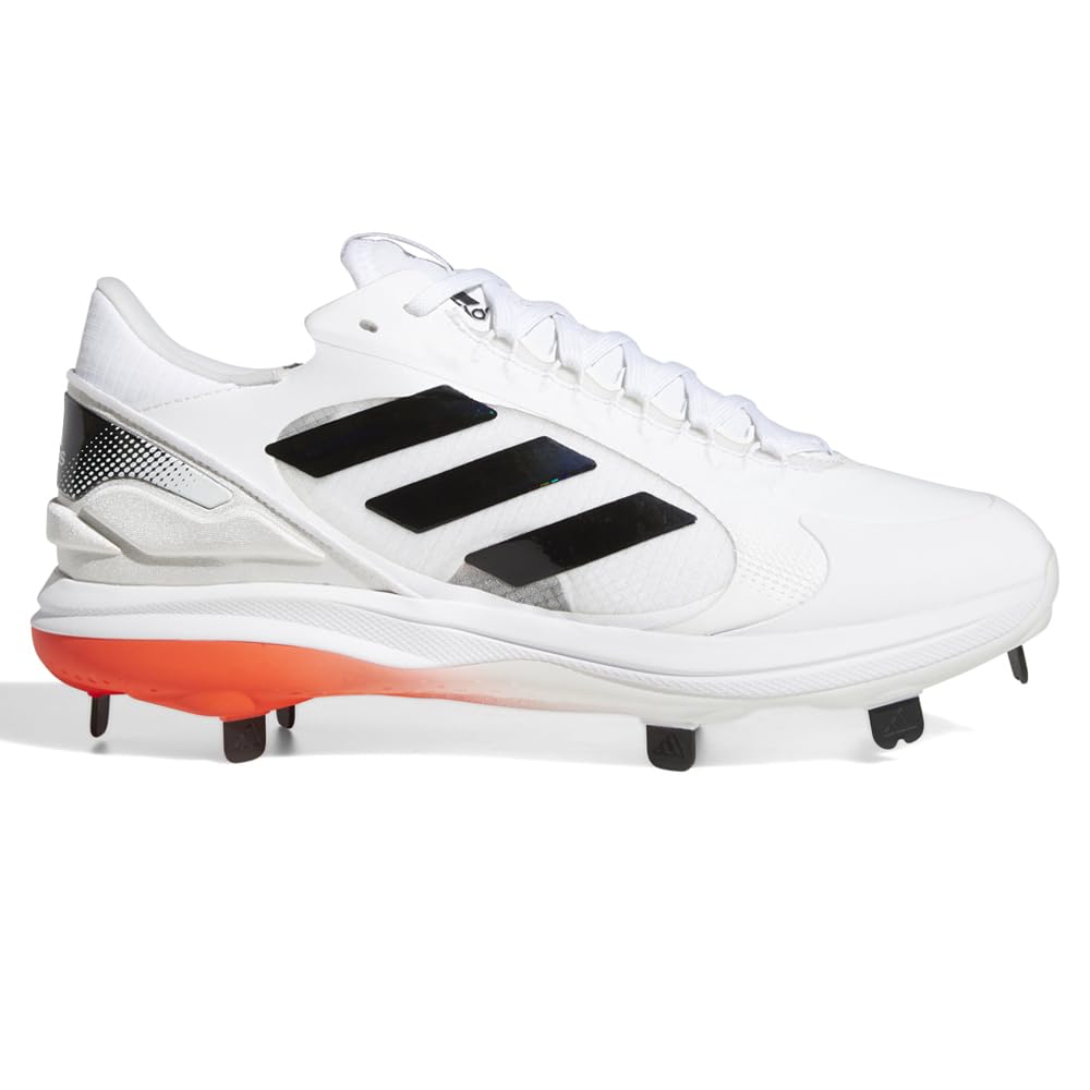 adidas Women's PureHustle 2 Elite Cleats Softball, White-core Black-solar Red, 6.5