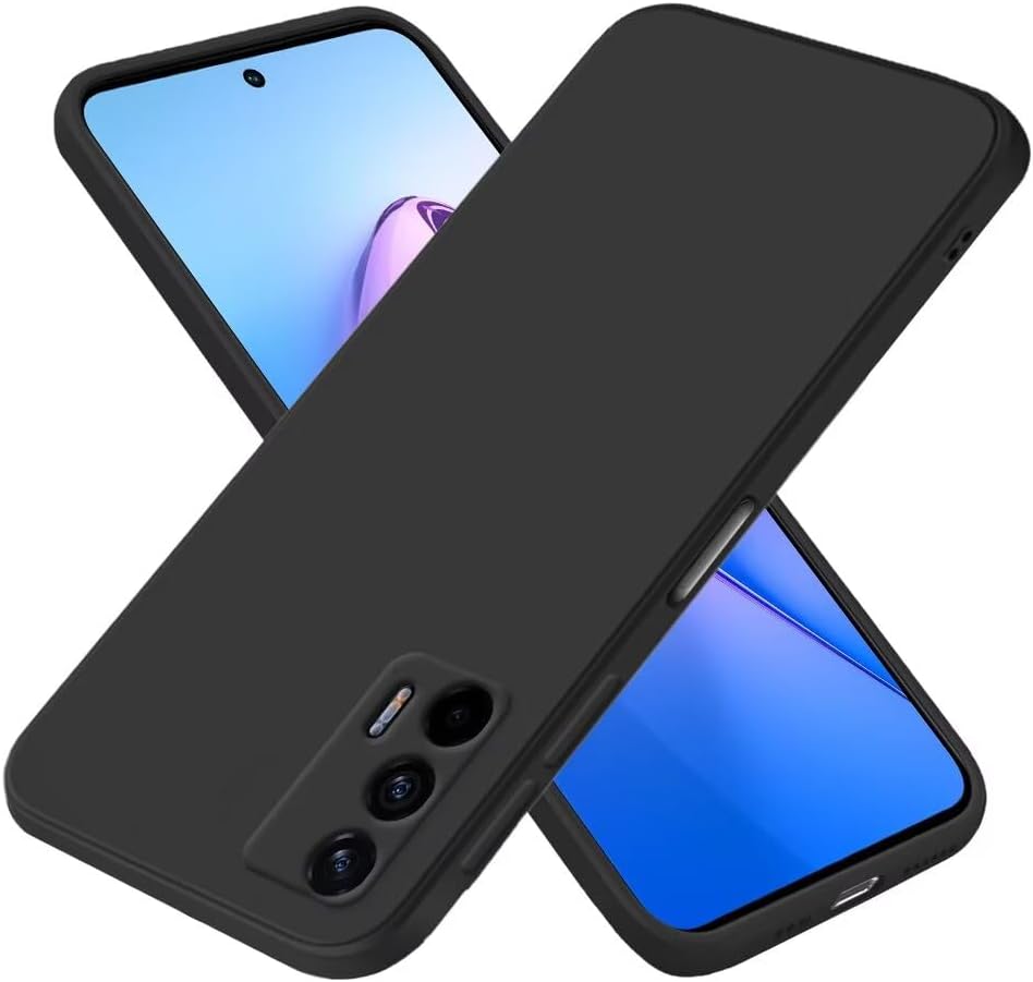 EASSGU Case for Realme GT 5G (6.43" Inches), Soft TPU Silicone Case - Black