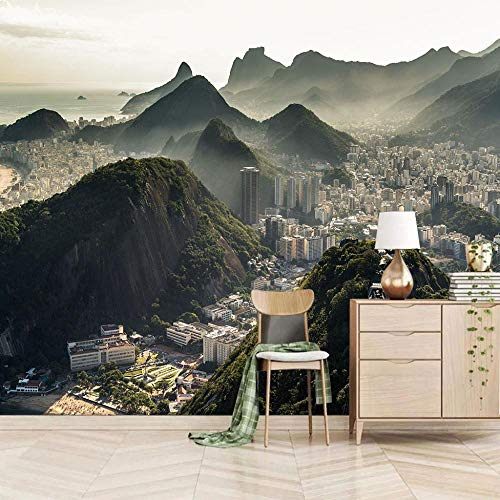 Papier Peint Mural pour Chambre à Coucher avec Vue Montagne
