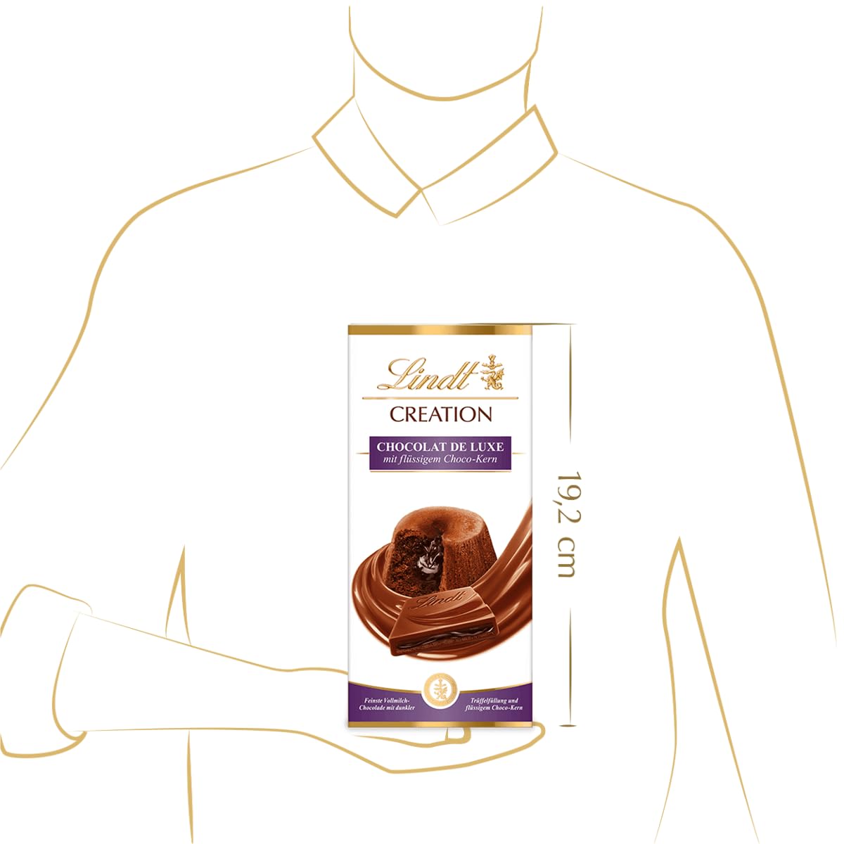 Lindt Schokolade Creation Créme Brûlèe | 7 x 150 g Tafel | Crème Brûlée Füllung mit knusprigem Karamell, umhüllt von feinster Vollmilch-Schokolade | Schokoladentafel | Schokoladengeschenk