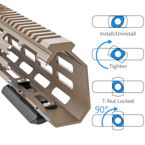 Mlok Arca Rail acople de bípode y soporte RRS Dovetail para trípode MK80 4