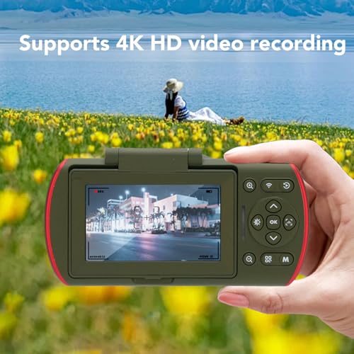 Caméscope 4K 64 MP à autofocus rapide et zoom numérique 18x