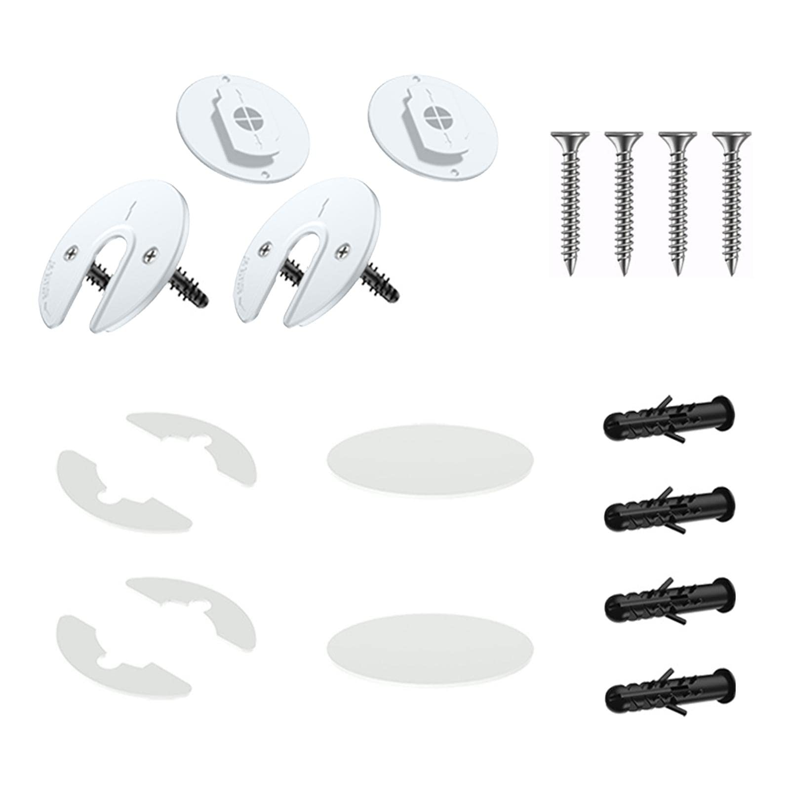 Wall Mount Tablet Bracket 90 Degrees Rotatable for Phone Router Kitchen White-image-26