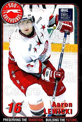 (CI) Aaron Lewicki Hockey Card 2003-04 Sault Ste. Marie Greyhounds 16 Aaron Lewicki