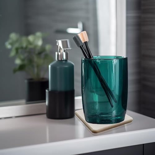 Miniatura 5 de Mucco Bandeja de piedra absorbente de agua para fregadero, soporte de jabón de tierra de diatomeas premium, posavasos de diatomita absorbentes de