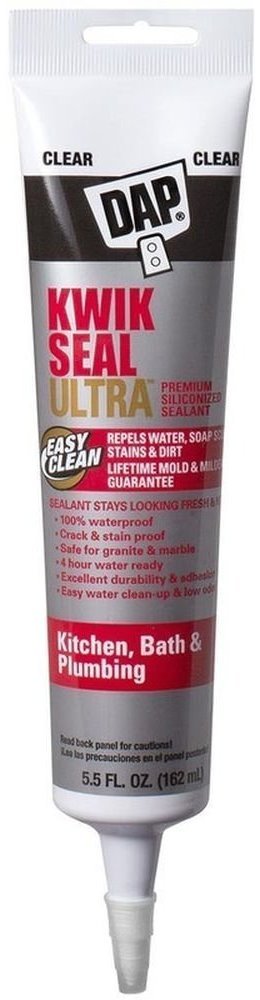 DAP Inc 18915 24 Pack 5.5 oz. Kwik Seal Ultra Premium Siliconized Sealant, Clear