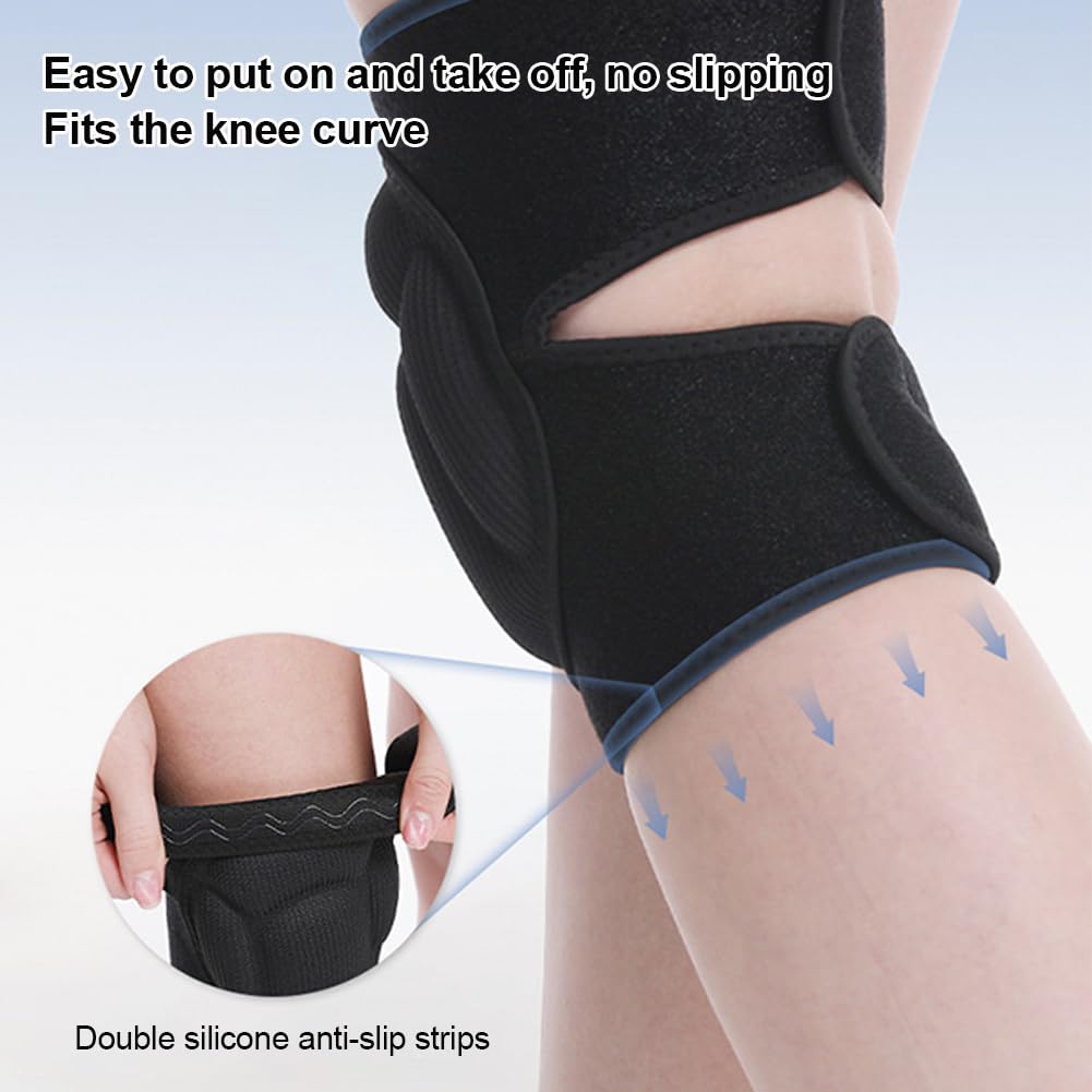 MRKU Genouillères de Sport antidérapantes, 1 Paire, 30 mm d'épaisseur, Protection Anti-Collision pour Le Jardinage, la Construction, Le Nettoyage des sols et l'équitation.