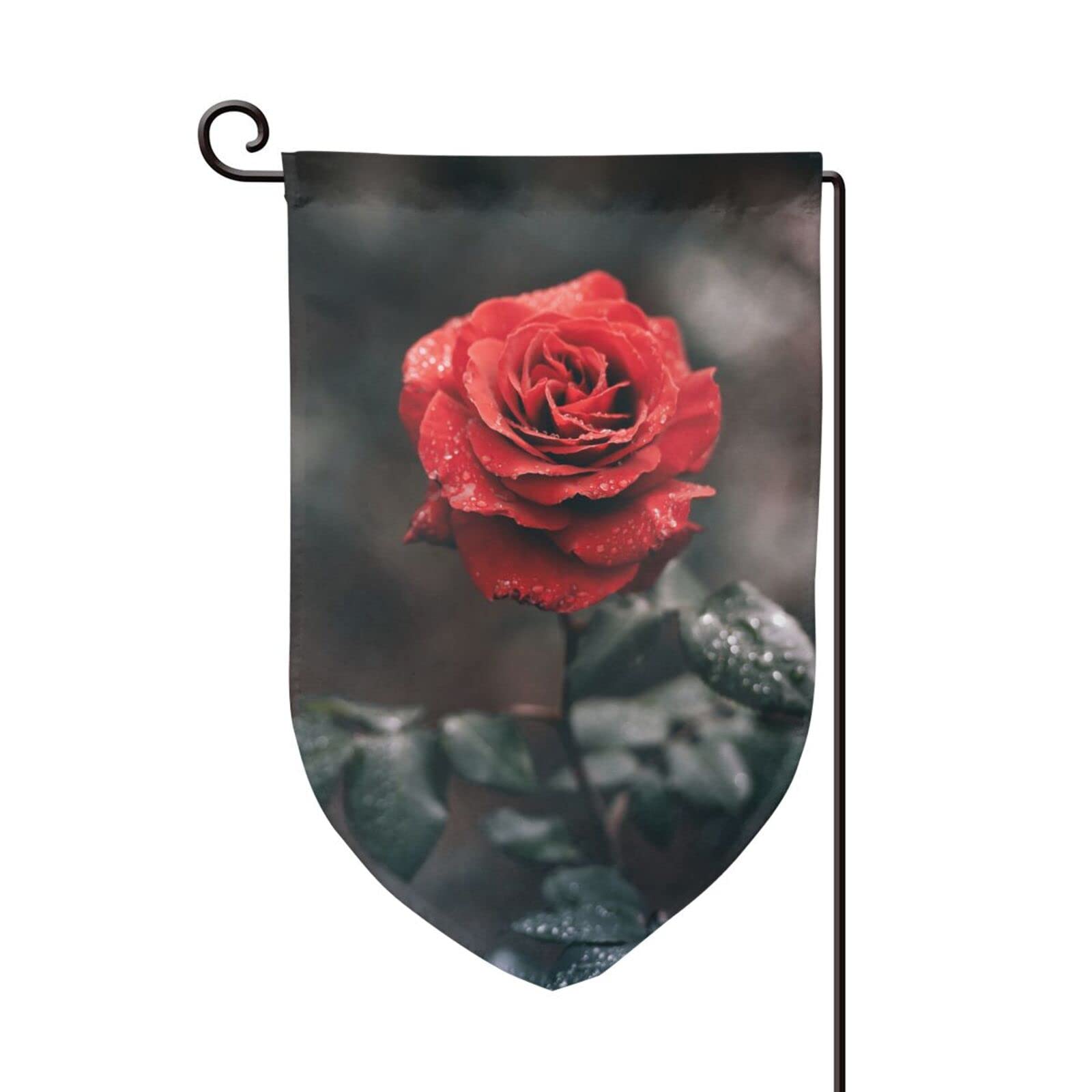 Drapeau de jardin imprimé rose double face pour égayer une cour - 8