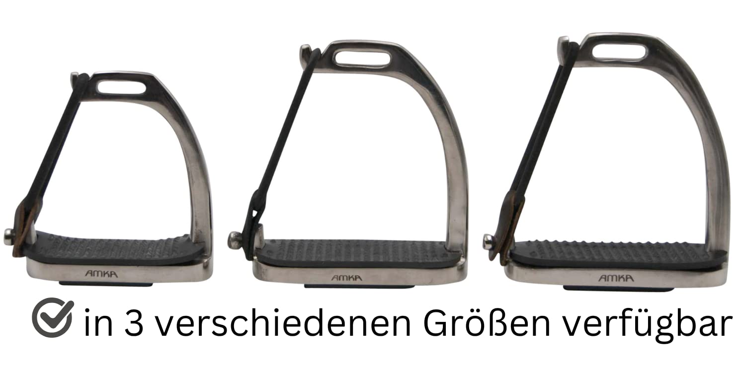 AMKA Étrier de sécurité en acier inoxydable avec articulation, étrier flexible 10 cm, 12 cm, 13 cm