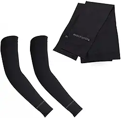 Manguito Manga Proteção Uv Unissex Ciclismo Corrida Esportes RockBros XT9002 (PRETO)
