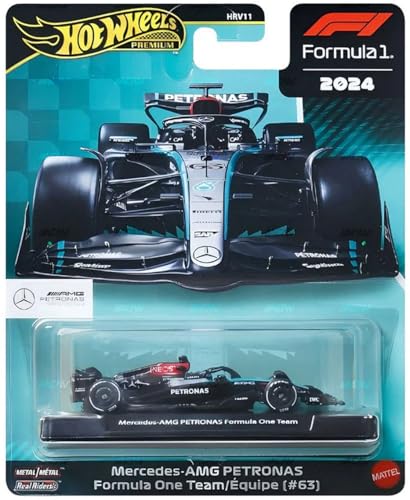 Hot Wheels Set de 6 Autos Fórmula 1 2024 Escala 1:64 miniatura 3