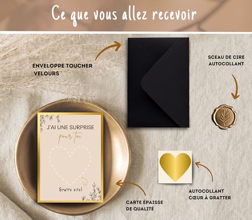 Scratch Card Surprise Gift Announcement Pregnancy Gift Men Women Personalised Announcement Pregnancy Grandparents Dad Tata-Request Godmother Announcement Sponsor Witness Christmas Birthday