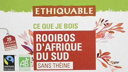 Ethiquable Rooibos Afrique du Sud Bio et Équitable 20 Sachets Max Havelaar Cover