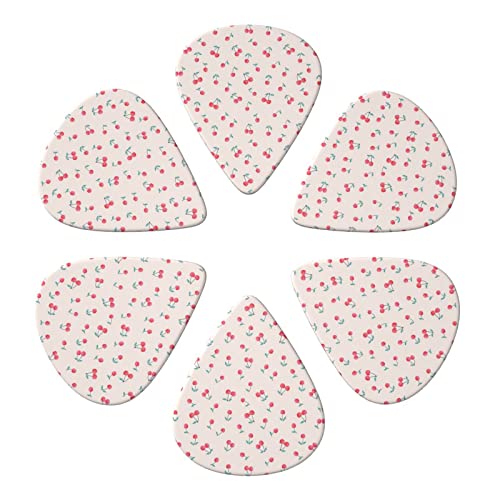 Lovely Sweet Red Cherry Lot de 6 médiators pour guitare acoustique, guitare électrique, basse, ukulélé – fins, moyens et… - Les Beatles, Paul McCartney, John Lennon, RIngo Starr, George Harrison Lovely Sweet Red Cherry Lot de 6 médiators pour guitare acoustique, guitare électrique, basse, ukulélé – fins, moyens et… – Image 5
