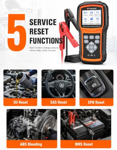 Image of FOXWELL NT630 PRO OBD2 Scanner ABS /SRS, Battery Tester, 5 Resets, ABS Bleed | 2-IN-1 Car Scanner & 12V Car Battery Tester(100-3000CCA), ABS Brake & Bidirectional Test, BMS /OIL /SAS /EPB Resets, Live Data