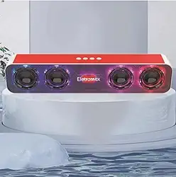 Caixa De Som Gamer Subwoofer Bluetooth Pc Led Rgb Eletromex