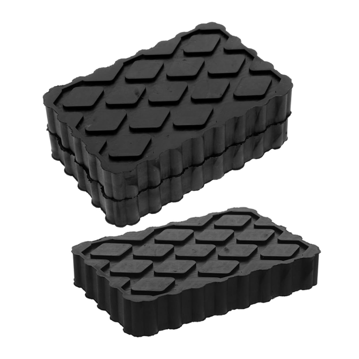 GALPADA 3 Pezzi Supporti in Gomma Elastici Neri Per Sollevatori Auto Cuscinetti Antiscivolo Per Pavimenti Ammortizzatori Di Stabilizzazione Per Camper e Rimorchi