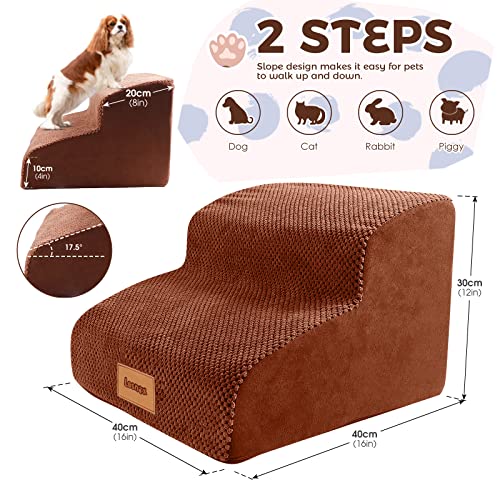 Foam-Dog-Stairs-2-Step-Pet-StairsSteps-with-Waterproof-Cover-Non-Slip-Dog-RampLadder-for-Couch-Sofa-Dog-Step-for-Small-Dogs-Cats-with-OldInjuredShort-Legged-118-H - Cucciolini Doodles   Foam-Dog-Stairs-2-Step-Pet-StairsSteps-with-Waterproof-Cover-Non-Slip-Dog-RampLadder-for-Couch-Sofa-Dog-Step-for-Small-Dogs-Cats-with-OldInjuredShort-Legged-118-H