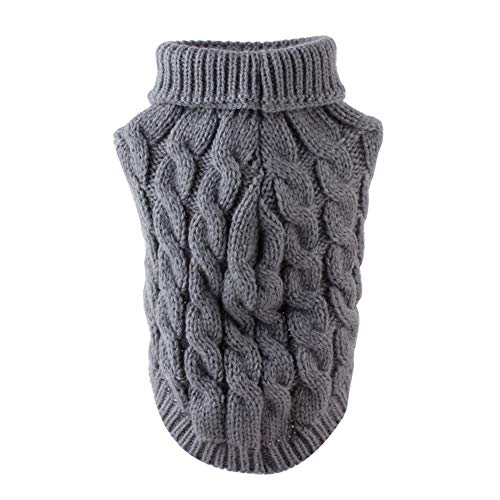 Gelentea Pull simple en tricot pour petit chien - Pull chaud pour animal domestique Cover