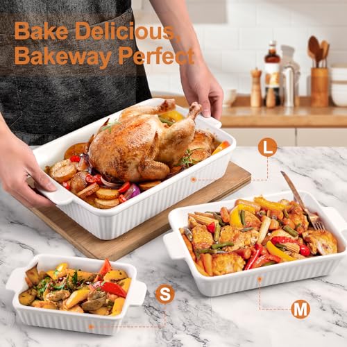 Casserole-Dishes-for-Oven-Ceramic-Baking-Dish-Set-with-Handles-Porcelain-Rectangular-Lasagna-Pan-Deep-of-3-Oven-Safe-Bakeware-Sets-for-Cooking-Kitchen-Holiday-Gifts-155-122-83