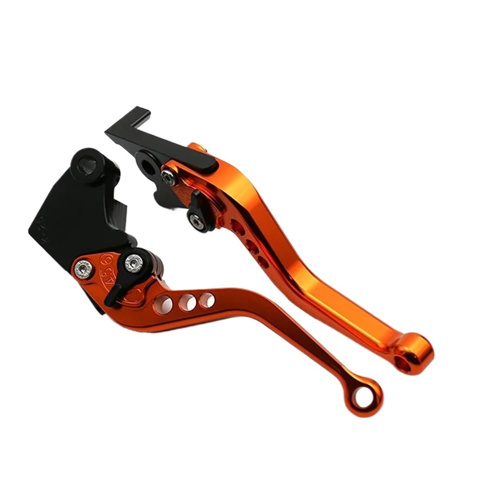 Rlimelopgg Short Orange Brake Clutch Levers For V-Strom For Dl1000 For Dl1000xt For Vstrom For Dl1050 For Dl1050xt 2019 2020 2021 2022 Brake Clutch Lever Handle(Short Orange)