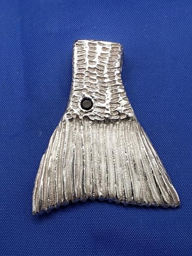 Custom Handcrafted Original Large Sterling Silver Red Fish Tail Pendant4