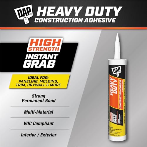 DAP Heavy Duty Construction Adhesive, Off-White, 28 oz miniatura 2