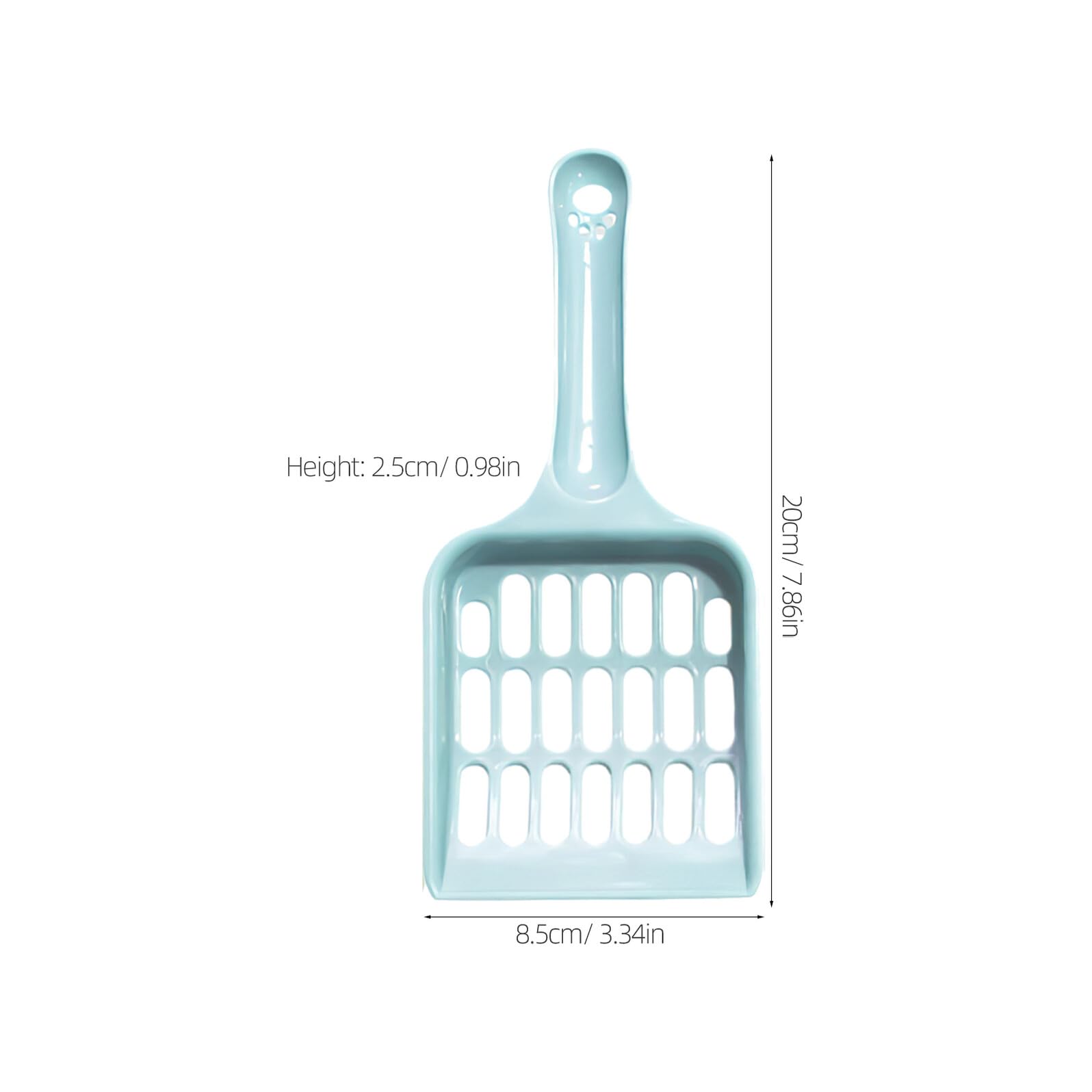 VICASKY Paletta per Lettiera per Gatti Filtro in Plastica Robusta Set da 24 Pezzi Colorati Maneggevole Impugnatura Ergonomica per Pulizia Efficiente di Lettiere e Uso Domestico