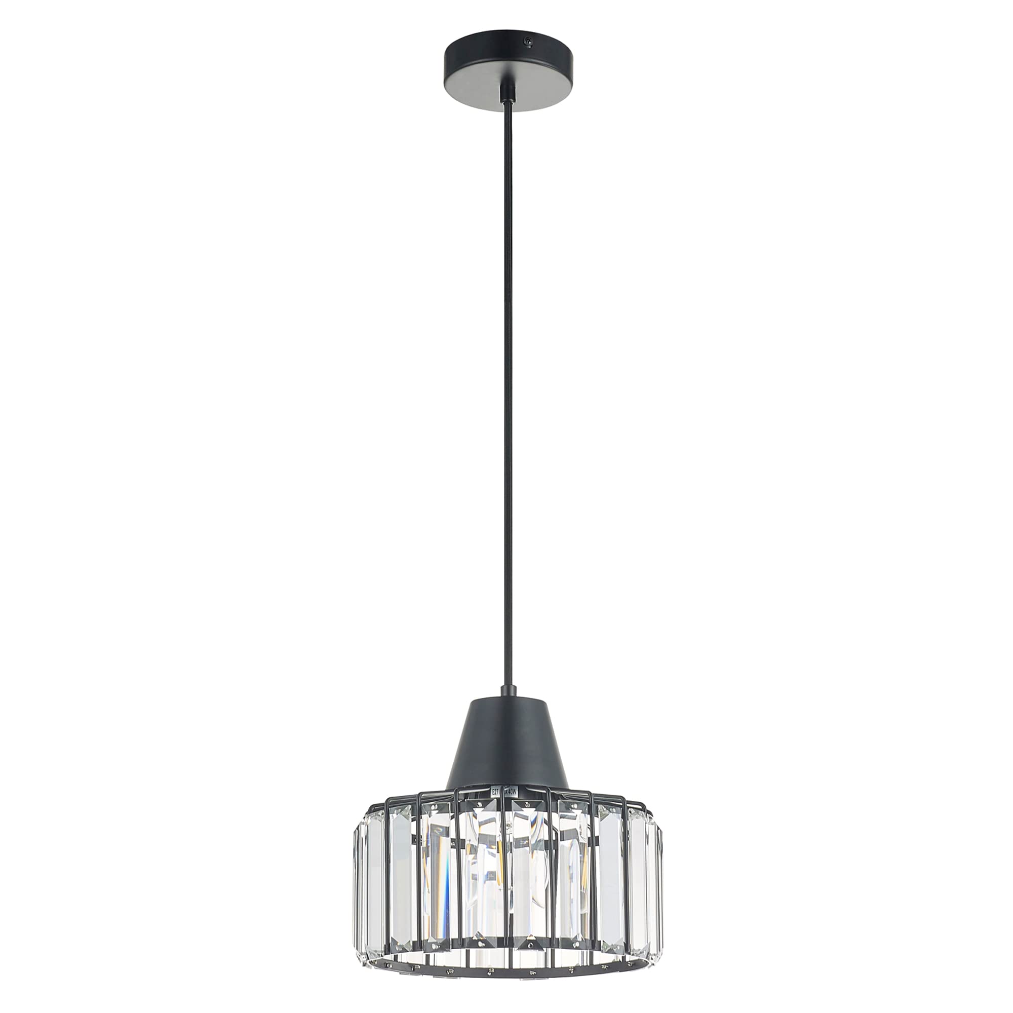 B&Q -  Single Crystal Pendant Ceiling Light