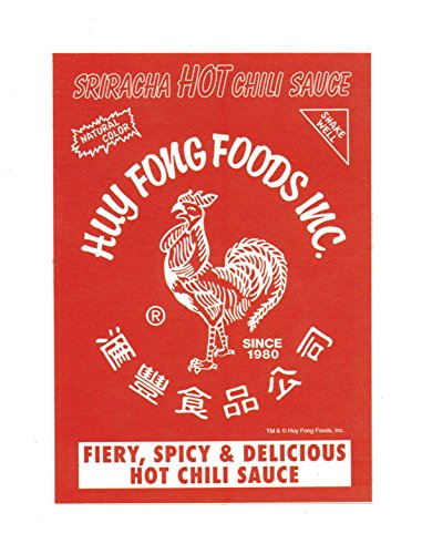 Huy Fong Foods Inc. Fiery Spicy Sriracha Etiqueta