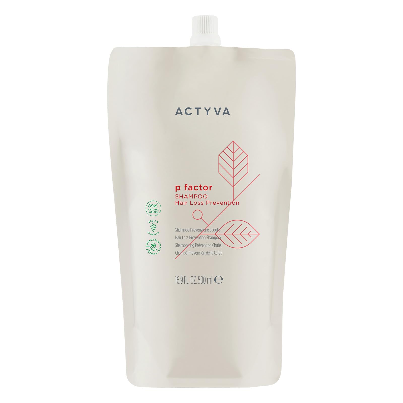 Actyva - P Factor Shampoo Hair Loss Prevention Refreshing and Stimulating Colourless 500ml