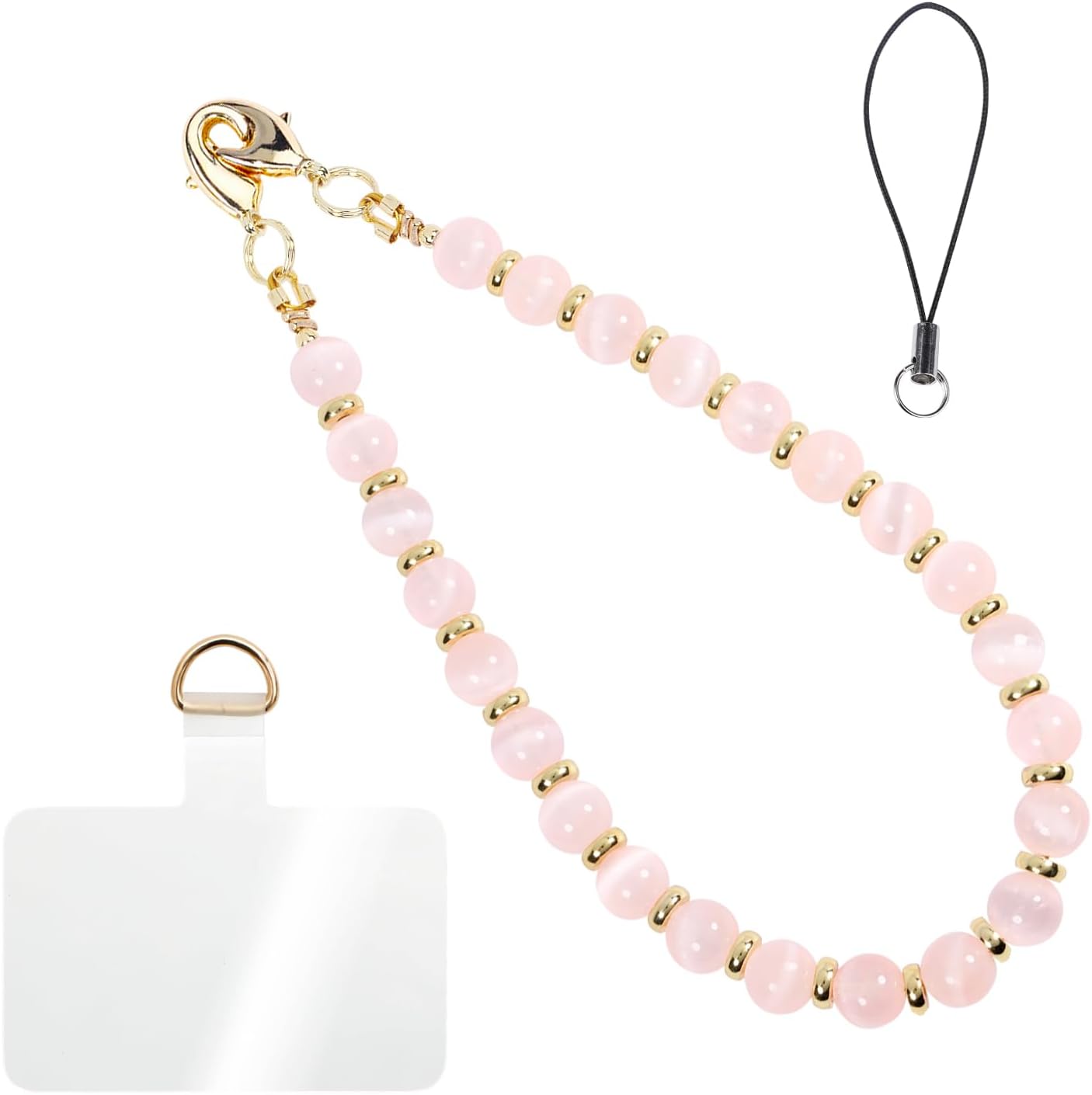 CH.yishi Beaded Phone Charm Wrist Strap with Tether Tab,Camera Lanyard