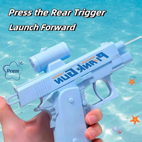 Water Guns, Prank Gun, Prank Two-Way Water Gun, Reverse Water Gun Prank Shoots Back at User, Fun Office & School Pool Prank or Beach Summer Toy Gifts for Adult (1, Blue)