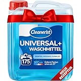 Cleanerist® Universal Waschmittel flüssig für 175 Wäschen - 5l Flüssigwaschmittel Konzentrat für bunte, helle & dunkle Wäsche - XXL Vollwaschmittel mit Frischeduft für 20-95°C – statt Pods, Pulver