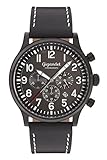 Japanische Quarzuhrwerk Gigandet Herren Analog Japanisches Quarzwerk Uhr mit Leder Armband AVG15-05