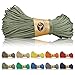Hund und günstig Kaufen-Ganzoo Paracord 125 Seil 1mm Takel-Schnur, Nylon & Polyester, Allzweckseil für Armband, Hundehalsband, Hundeleine & Knüpfen, Takeln, Camping & Survival, ArmyGreen