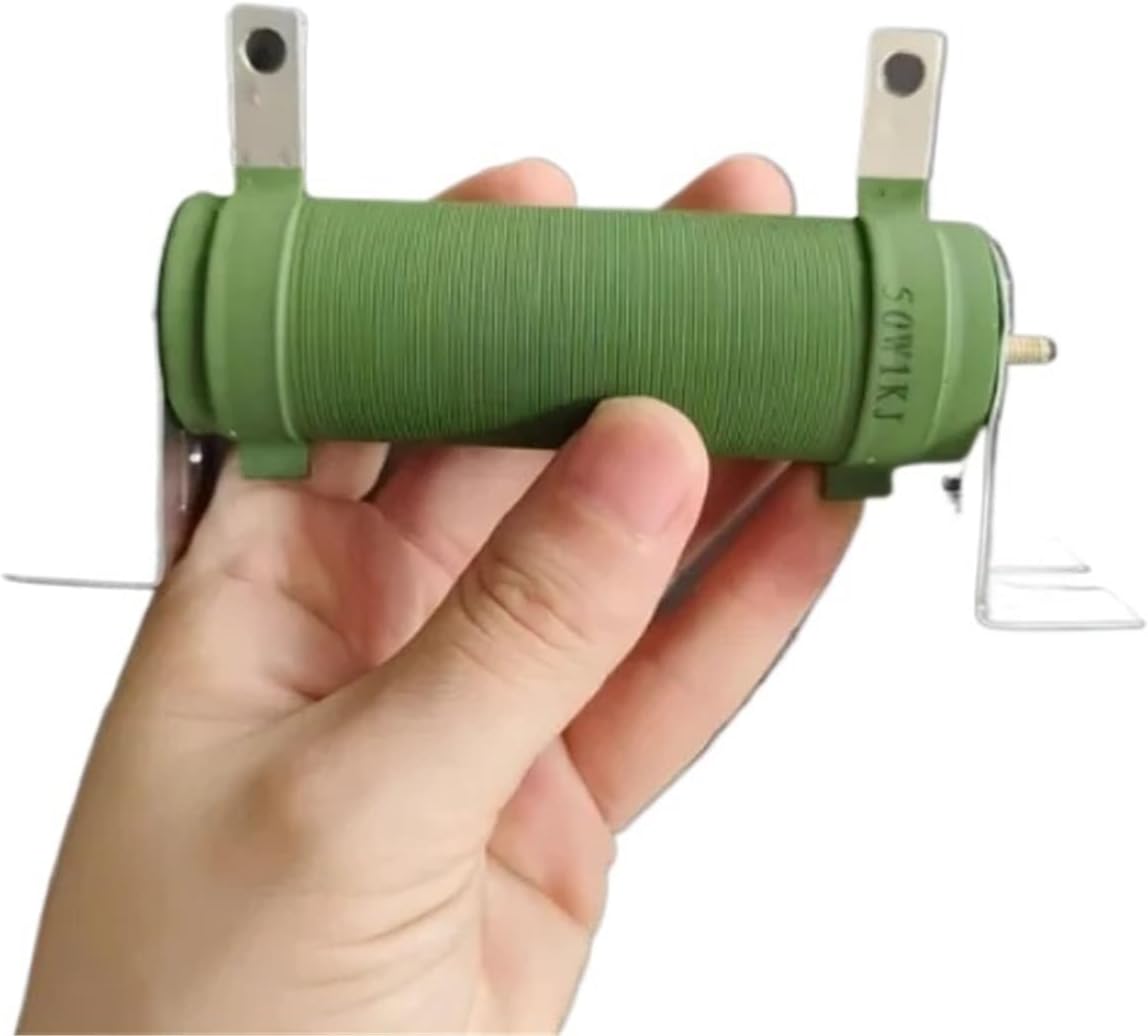 (1pcs) Power Ceramic Load Winding Fixed Resistor Rx20-25W50W100W150W200W Old Painted Test Resistor 10 20 40 50 100 150 500 Ohm(200W 28x270mm,40 Ohm)