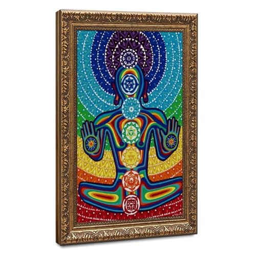 Toile équilibre des chakras anti stress déco murale grand format pour calmer l'esprit