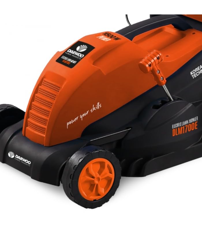 Tondeuse électrique Filaire DAEWOO 1500W pour Jardin jusqu'à 500m², Lame 36cm, Sac de 50L - DLM1700E