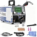 Soldadora MIG 200A 5 en 1 – Inverter Sinérgica con MMA, MIG Gas/Gasless, Lift TIG, Soldadura por Puntos – Pantalla LED, Regulación Velocidad Hilo – RBM2000 PRO