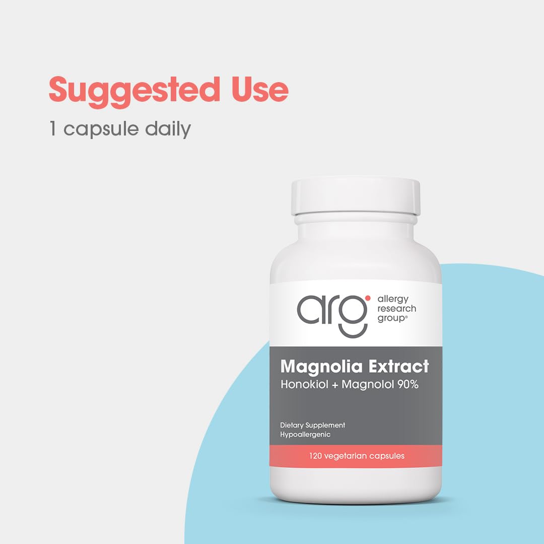 Allergy Research Group ARG Magnolia Extract Honokiol 200 mg, 120 Capsules — Amazon image 3