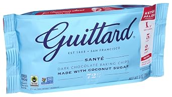 GUITTARD 72% Sante Dark Chocolate Baking Chips, 9 OZ