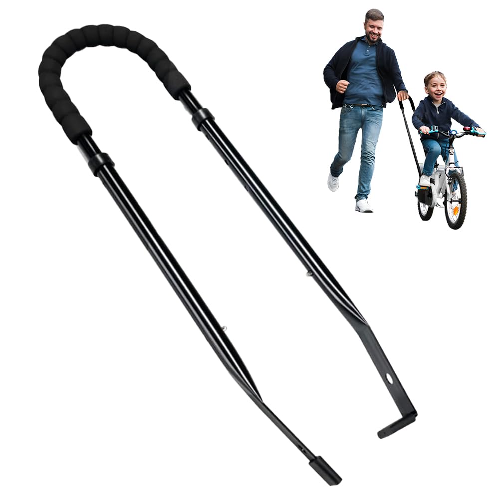 HOVCEH Children Bike Training Handle, BikeBalance Push Bar for Kids, Handle BikeBalance Push BarBike Balance TrainerHandle Adjustable Height