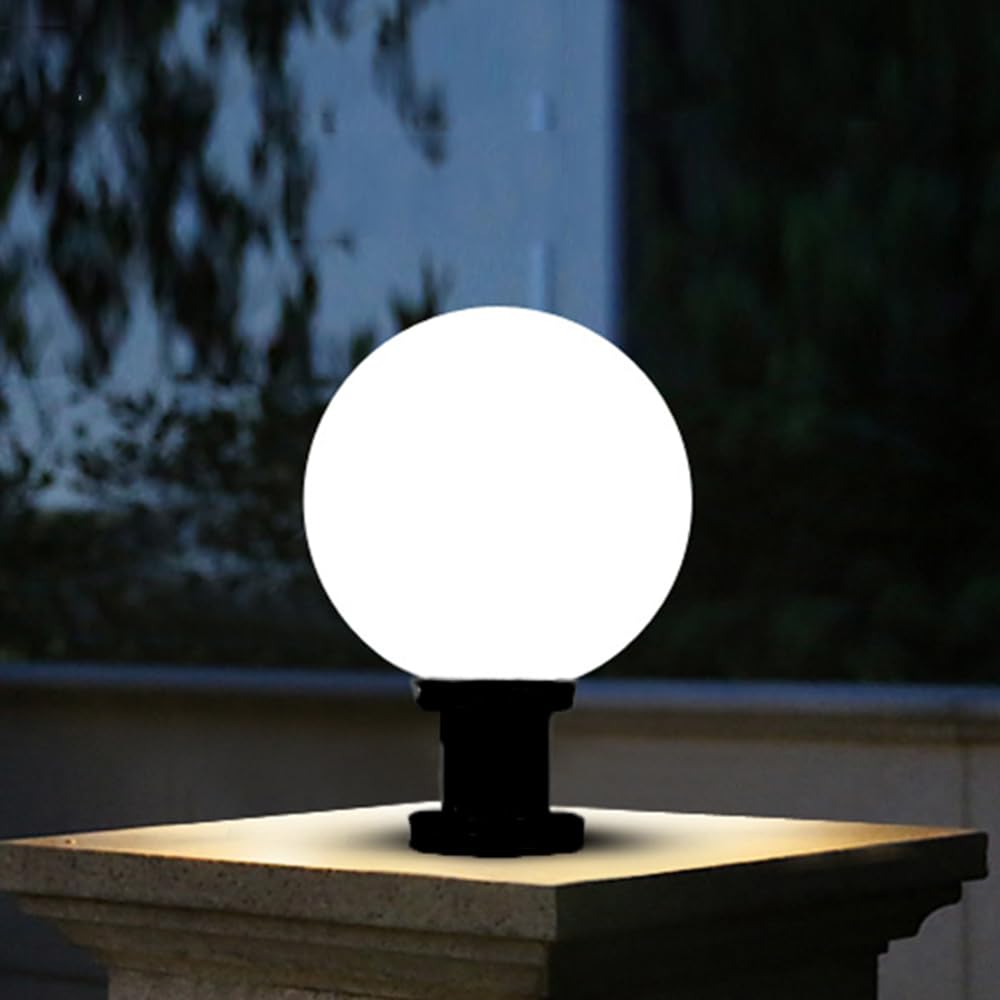 Globo Per Lampione In Acrilico Globi Di Luce Per Esterni Globi Di Ricambio Paralume Di Ricambio Coperture Per Pali Della Luce Per Esterni Lampada A Colonna E27 Lampione Sfera Villa Giardino (15cm)