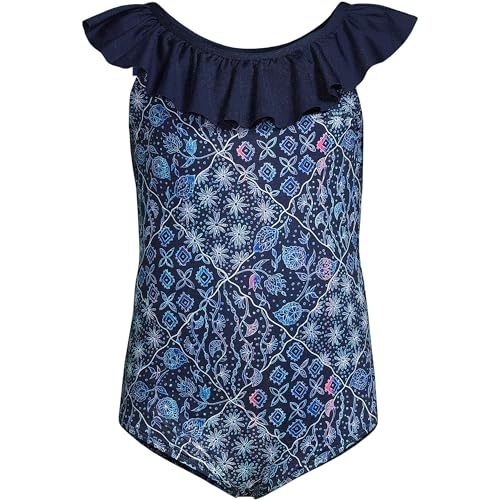 Lands' End Girls Plus Size Ruffle One Piece Swimsuit