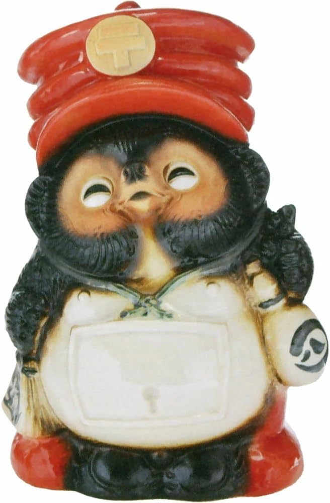 信楽焼 貯金箱 郵便ポスト狸 貯金箱 8号 おしゃれ 貯金 箱