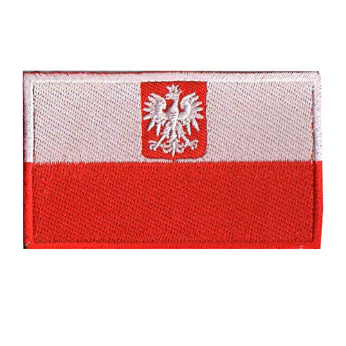 Oyster-Patch Polnische Polizei Aufnäher - 11 Stück Klettpatches In Rot/Schwarz